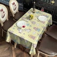 thumbnail image 3 of Yellow Princess Unicorn Pattern Rectangle Tablecloth 60"x120",Waterproof Polyester Rectangle Table Cloth, Wipeable Spillproof Polyester Tablecloth for Dining, Camping, Indoor and Outdoor, 3 of 6