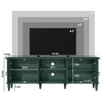 thumbnail image 5 of CBJCBJ 67" TV Stand, for TVs up to 75", Retro Entertainment Center with Storage for Living Room,Green, 5 of 7