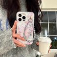 thumbnail image 4 of Elegant Butterfly Flower Crystal Keychain for Women Fashionable and Sturdy Keyrings Accessory for Bags and Keys Transparent, 4 of 4
