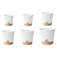 thumbnail image 4 of 6x Macetas de autorriego Cola con orificios de drenaje Maceta de 8/7/6.5/6/5.5/5 pulgadas Blanco Macetas de autorriego, 4 of 8