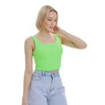 thumbnail image 3 of Lookus Womens Mercan Button Crop Top, 3 of 4