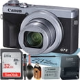 thumbnail image 1 of Canon Cámara Digital PowerShot G7 X Mark III (Plateada) con Lente de Zoom Óptico de 4.2x + Tarjeta de Memoria SanDisk de 32 Gb + Lápiz de Limpieza + Paquete Inicial de ZeeTech, 1 of 9