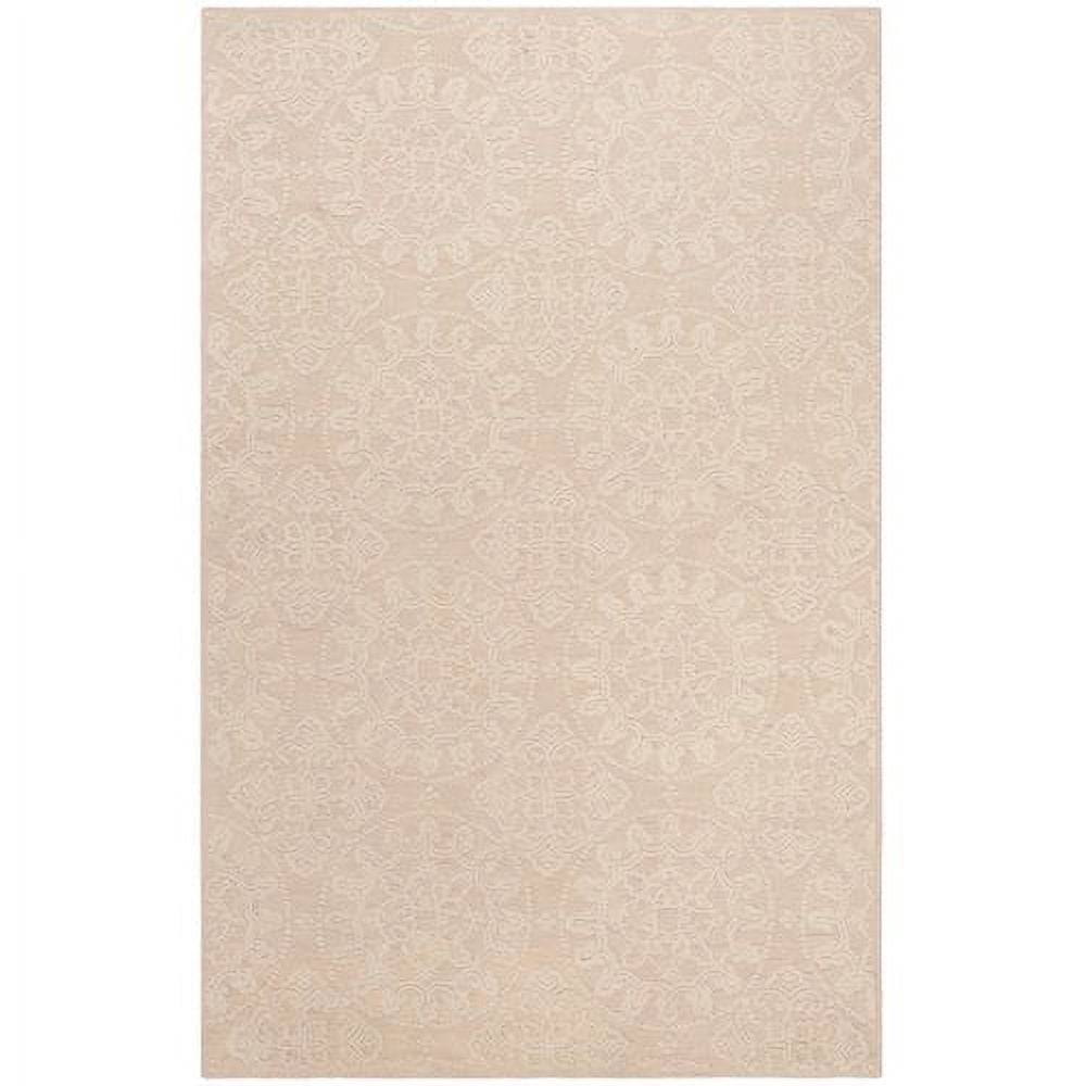 SAFAVIEH Martha Stewart Teraza Stucco Geometric Cotton Area Rug, Stucco, 6' x 6' Round