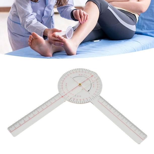 Amonsee Finger Goniometer,Small Joint Goniometer 360 Degrees Clear