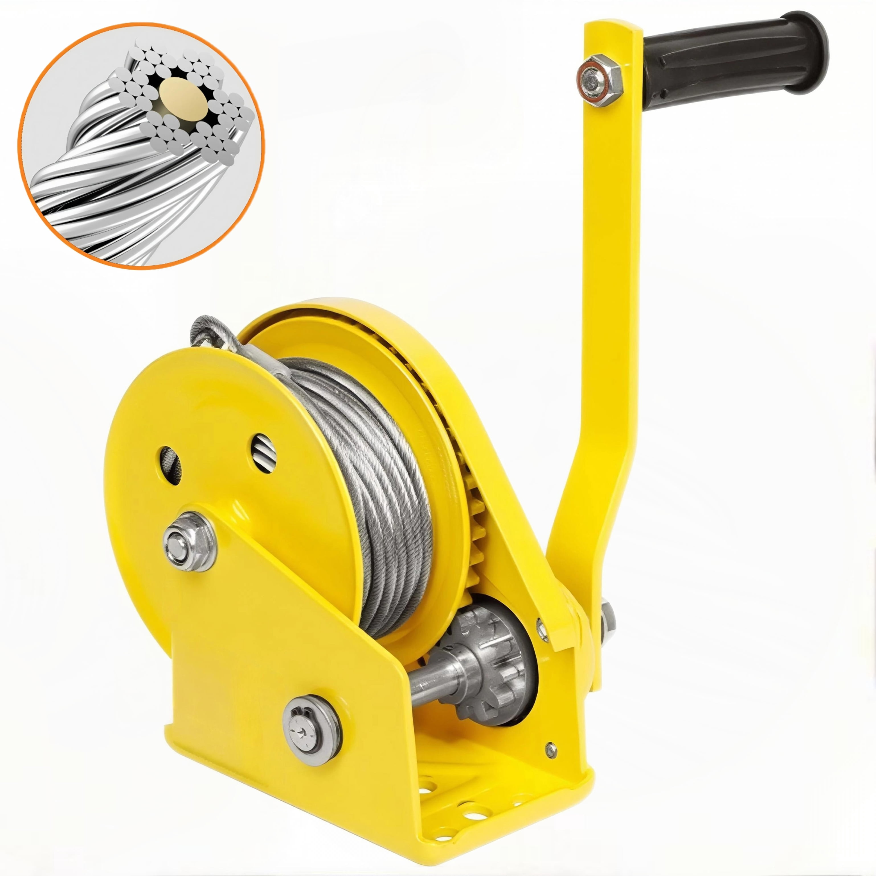 500 LBS Air Conditioner Lifting Crane with Adjustable Height, Air Conditioner Lifting Tool 1500 LBS Winch Load Capacity, Orange Crane Bracket, Designed for Installing Outdoor Air Conditioners