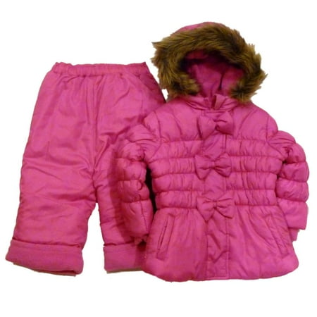 Pink Snowsuit - Rothchild Infant Girl Pink Outerwear Set Snow Pants Ski Jacket Coat Snowsuit