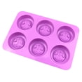 thumbnail image 6 of 6-Piece Round Bee Silicone Mold Wax Melt Polymer Aromatherapy Making Handmade Cupcake Mould Decorating Supplies, 6 of 9