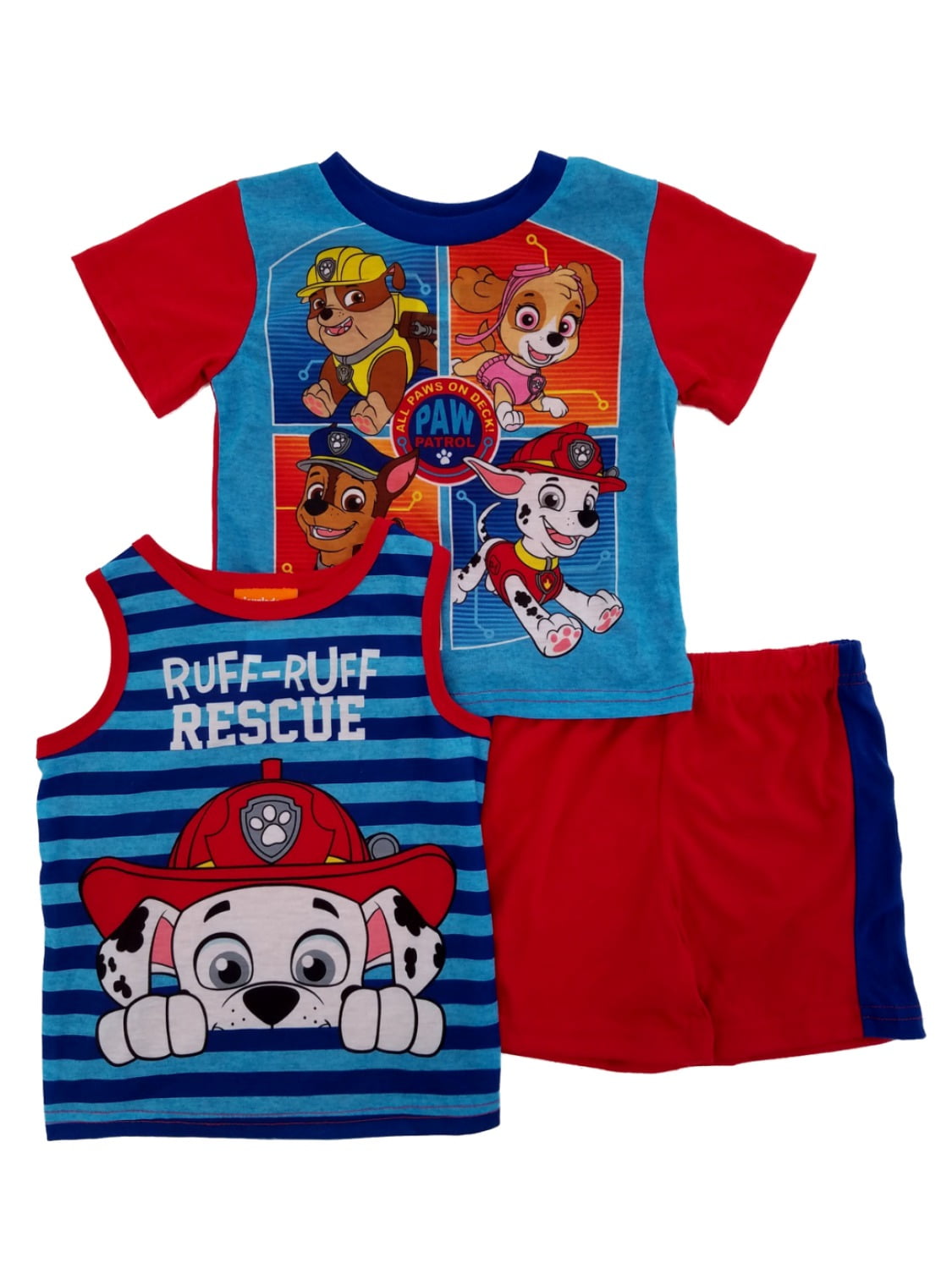 Nickelodeon Boys Paw Patrol Ruff Ruff Rescue Red Toddler Pajamas