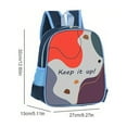 thumbnail image 5 of Stylish & Functional: Color Matching Pattern Design Student Backpack for Office, School, Outdoor Sports & Travel, 5 of 5