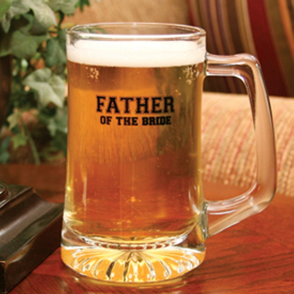 father of the bride beer mug