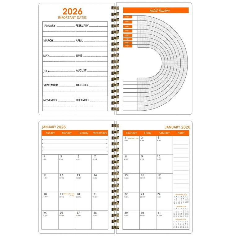 2027 Monthly Planner 3 Year Bound Calendar from Jan to Dec 2027 (8.5x5.9"),  Ideal Gift - Walmart.com