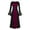 Hot Pink, variant on Retro Dress Short Sleeve Round Neck Dress Women Mesh Bell Sleeve Dress For Women Casual Dresses For Women Gothic Retro Dark Long Dress Hot Pink