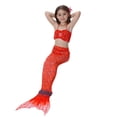 thumbnail image 4 of Disfraz De Sirena De Halloween Para Niños Traje De Baño De Playa Bikini De Tres Piezas, 4 of 4