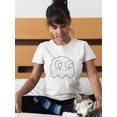 thumbnail image 2 of Video Game Ghost Graphic Women White T-Shirt, Female XX-Large, 2 of 4