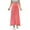 Watermelon Red, variant on MIXUE Skirts For Women Summer Solid Color Elastic Waist Loose Maxi Skirt Activewear,Yellow,L