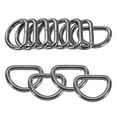 thumbnail image 1 of Uxcell 20-Pack Hebillas en D, 1 Pulgada Hebillas Metálicas en D No Soldadas para Bolsos/Delantales/Cinturones/Cuellos de Mascotas, Hardware de Anillo en D Semicircular [Negro Gris], 1 of 6