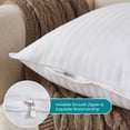thumbnail image 5 of Oubonun 22x22 Pillow Inserts Set of 2, Fluffy Supportive Throw Pillow Inserts, Decorative Cushion Inserts with Cotton Cover for Sofa Couch Bed, 5 of 8