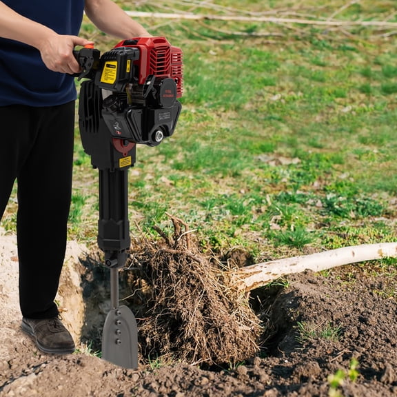 52cc Handheld Trencher Digger Machine Portable Handheld Digger Gas Powered Tree Digger