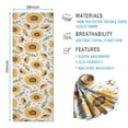 thumbnail image 2 of White Sunflower Leaf Seed Pattern Hot Yoga Mat Towel Non Slip for Hot Yoga - Quick-Drying Yoga Mat Cover with 4 Corner Pockets with Travel Bag - Hot Yoga Towel Non Slip 70"x26", 2 of 6