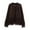 Brown, variant on Women's Open Front Cardigan Fringe One Button Jacket Tops Tassels Soft Knit Cardigan Outwear Sweaters Brown M