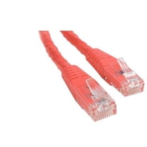 StarTech 6ft CAT6 Ethernet Cable - Red CAT 6 Gigabit Ethernet Wire -250Mhz 100W PoE RJ45 UTP Molded Network Patch Cord with Strain Relief (C6PATCH6RD)