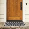 thumbnail image 4 of SAFAVIEH Courtyard Wasif Geometric Indoor/Outdoor Area Rug, Black/Ivory, 2'7" x 5', 4 of 14
