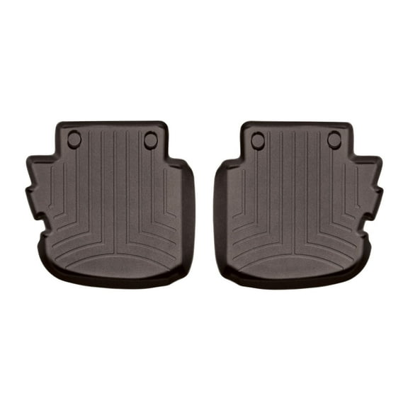 WeatherTech Custom Fit FloorLiners compatible with 2010-2018 Maserati Gran Turismo - 2nd Row (2-Piece Liner), Cocoa