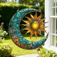 thumbnail image 4 of hengsof Exquisite Sun-Shaped Acrylic Flat Pendant Ornament Decor for Home Living Room Wall Shelves Holiday Accents Perfect for Christmas, 4 of 6