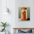 thumbnail image 3 of Nawypu  Funny Room Decor The Last Carrot Posters Bedroom Wall Decor for Boys Girl Cool Kitchen Wall Decoration Heartbroken Carrot in Glass Bottle Canvas Print for Home Office Wall Decor Beige, 3 of 4