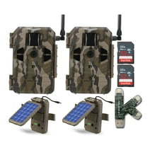Stealth Cam Connect Cellular Trail Camera (AT&T, 2-Pack) with Solar Panel Bundle