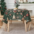 thumbnail image 4 of Outdoor Christmas Decorations,Christmas Rectangular Winter Tree Tablecloth, Polyester Vintage for Kitchen Picnic Party Dining, 4 of 6
