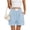 Light Blue, variant on Womens Boxer Shorts 2026 Cotton Plaid Gingham Loose Fit Shorts Summer Elastic Waist Pajama Buttoms with Pockets Black M