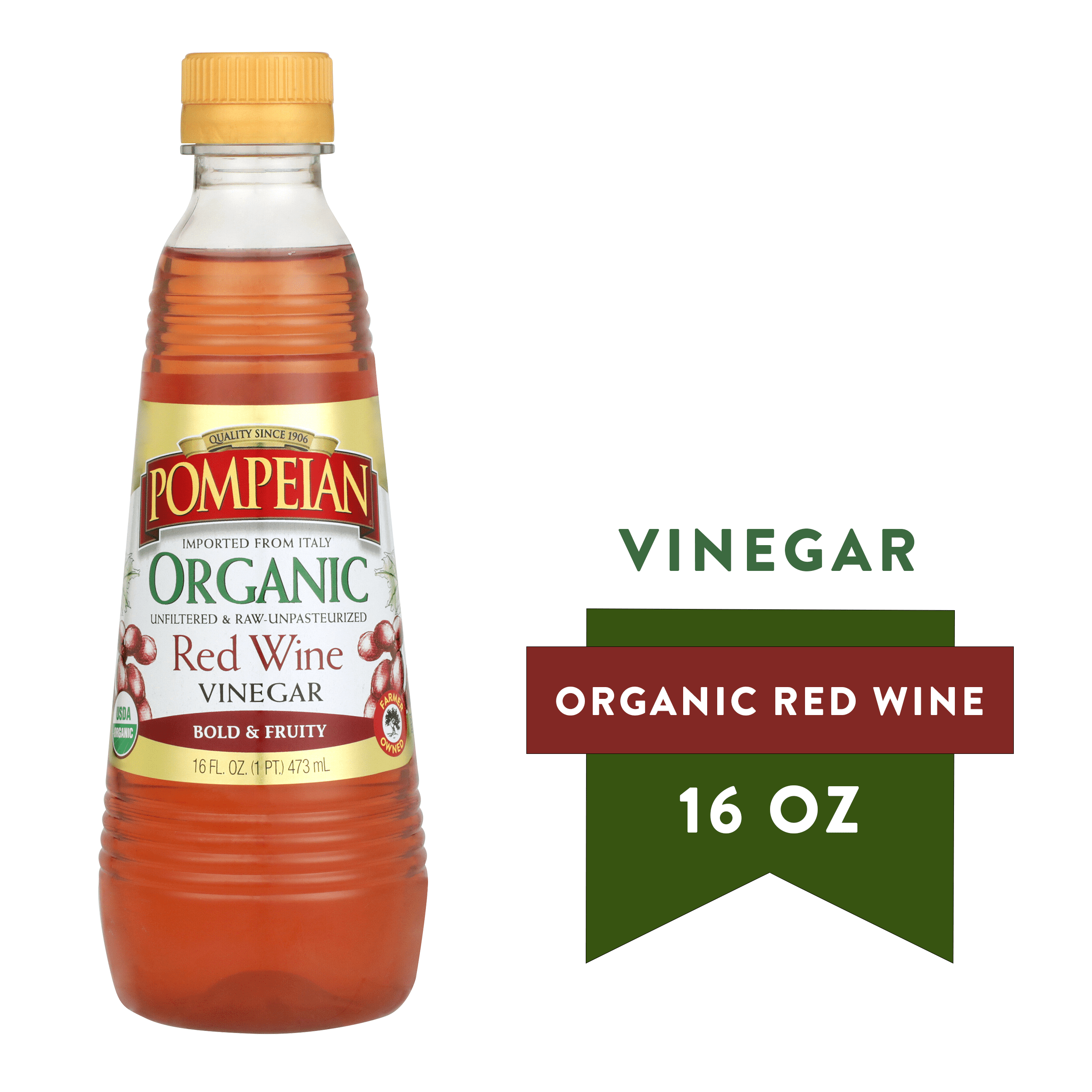 Pompeian Organic Red Wine Vinegar 16 fl oz