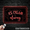 thumbnail image 2 of Craftnamesign Ice Cream Shop Metal Wall Art with LED Lights, Vintage Ice Cream, Home Decor and Gift, 2 of 5