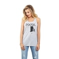 thumbnail image 2 of Thread Tank Home Roots State Rhode Island RI Women's Sleeveless Flowy Racerback Tank Top Sport Grey X-Large, 2 of 5