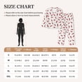 thumbnail image 4 of Pajama Sets for Women 2 Pcs, Chili Button Down Long Sleeve Sleepwear Lounge PJ Sets, 4 of 6