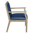 thumbnail image 3 of Regent WallGuard Guest & Reception Waiting Room Wood Side Chair - Noble Oak / Navy Blue Vinyl, 3 of 8