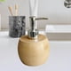 thumbnail image 1 of Dispensador de jabón de manos de bambú, botella con bomba para jabón de platos, rellenable con aceite esencial, para fregadero de cocina y encimera de, 1 of 8