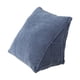 thumbnail image 1 of Nvzi Almohada triangular cómoda para lectura con bolsillo con cremallera, almohada triangular pequeña para dar soporte a la espalda, color azul, 1 of 4