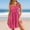 Hot Pink, variant on Summer Dresses For Women 2025 Sevevn Womens Summer Casual Square Neck Sundresses Cover up Flowy Tiered Sleeveless Mini Dress Beach Vacation Outfits