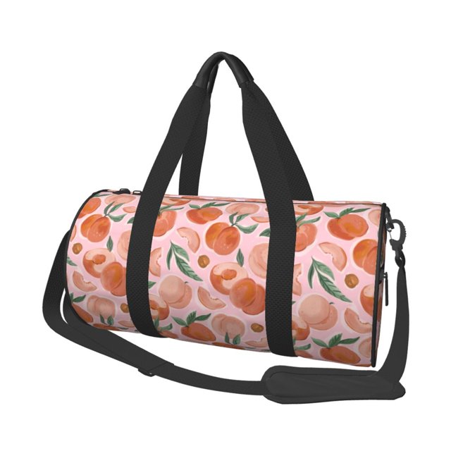 Balery Painting Peach Bolsa de Gimnasio para Mujeres y Hombres, Bolsa de Viaje Impermeable, Bolsa de Fin de Semana con Compartimento para Zapatos y Bolsillo Húmedo