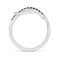 thumbnail image 2 of ANGARA Natural Encrusted Ruby Infinity Love Knot Ring in 14K White Gold for Women (Size-1.3mm) | July Birthstone, Birthday, Anniversary, Jewelry Gift for Women | Natural Ruby Ring, 2 of 9