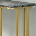 thumbnail image 4 of Bowery Hill Contemporary Metal Console Table in Black and Gold, 4 of 5