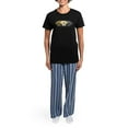 thumbnail image 4 of CafePress - Labs 3 Colors Women's Dark Pajamas - Women's Short Sleeve Print T-Shirt and Pants Dark Cotton Pajama Set, 4 of 7