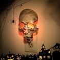 thumbnail image 2 of Skull Night Light - 2023 New Halloween Gothic Skull Night Lamp, Skull Lamp Plug-Into Wall with Flame Atmosphere, Gothic Light for Halloween Decoration Party and Home Decor, 2 of 7