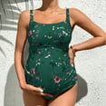 thumbnail image 3 of HomeGardon one Piece Swimsuit Women,Swimsuits for Women Elegant Maternity Floral Vintage Backless Swimsuit Maternity Swimwear,S-XL, 3 of 6