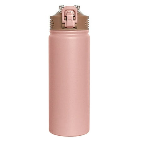 

Thermal Mug Thermal Mug with Straw BPA-Free Portable Thermos Flask Pink 530ML