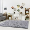 thumbnail image 7 of Junovo Super Soft Fluffy Area Rugs Modern Shag Rug for Bedroom Living Room,Cute Carpets for Kids Nursery Girls Home Dorm,9'x12',Gray, 7 of 7