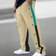 thumbnail image 1 of Pantalones largos para hombre, lisos, a la moda, informales, con bolsillos abotonados, cintura elástica, pantalones largos de chándal, pantalones de poliéster para hombre., 1 of 9