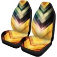 thumbnail image 2 of RYLABLUE Set of 2 Car Seat Covers Orange Black Abstract Blue Glow Energy Motion Dynamic Future Universal Auto Front Seats Protector Fits for Car,SUV Sedan,Truck, 2 of 5